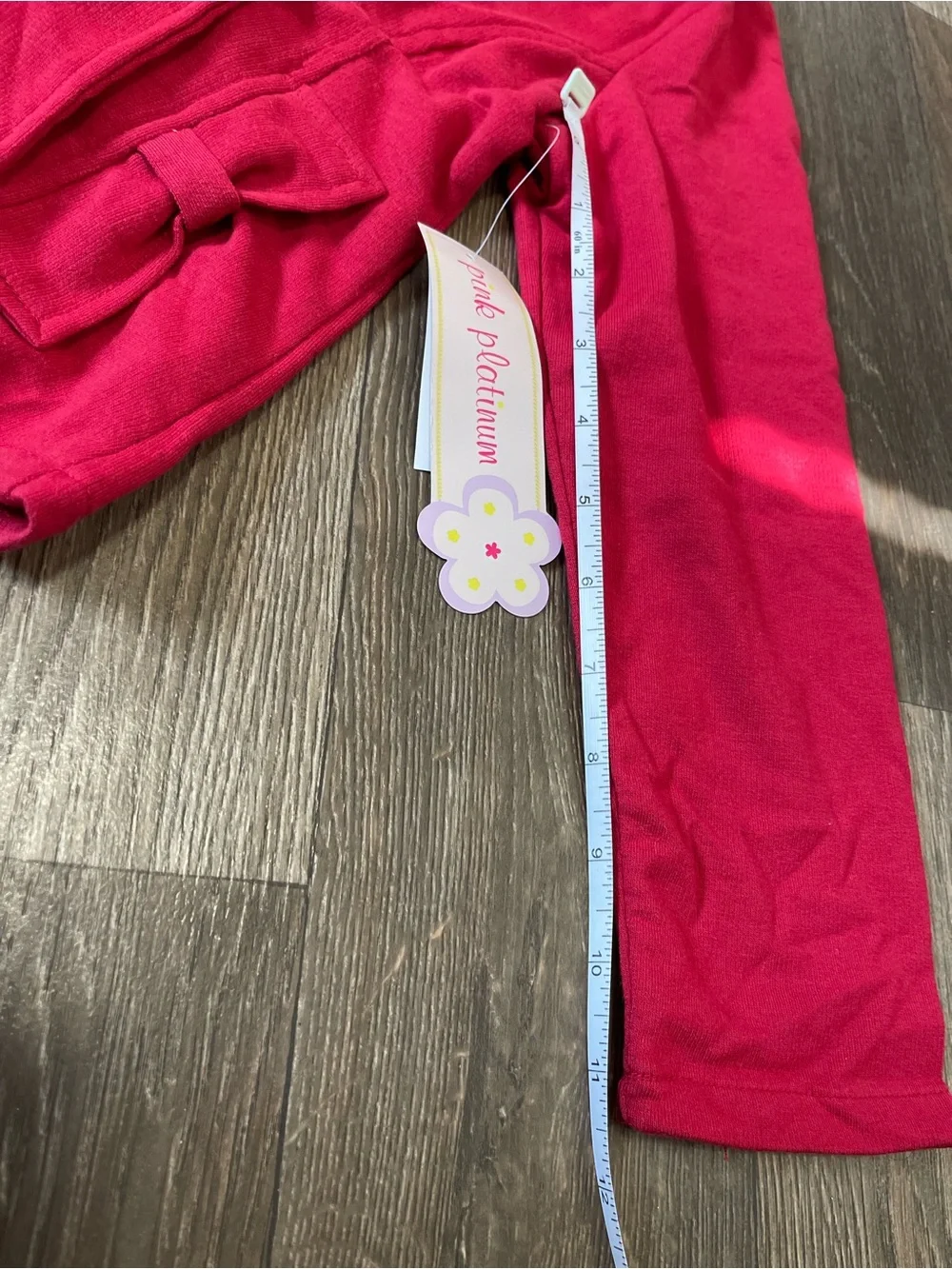 Girls' Red Double-Breasted Peacoat Jacket - Pink Platinum